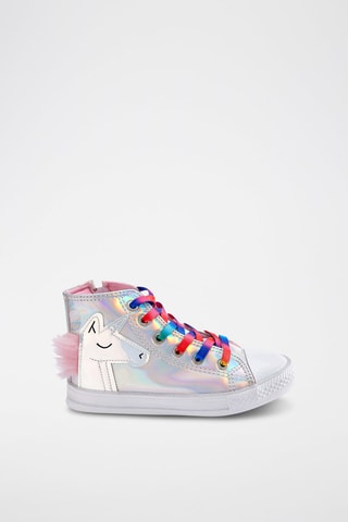Zapatillas altas - Plateado