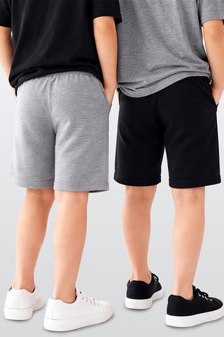 2 shorts - Negro y gris