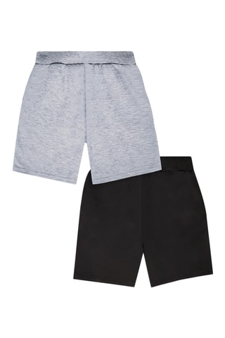 2 shorts - Negro y gris