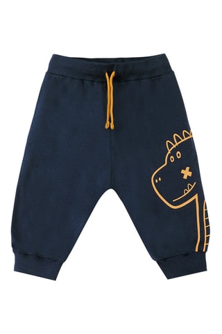 Camiseta y pantalón - Crudo y azul marino