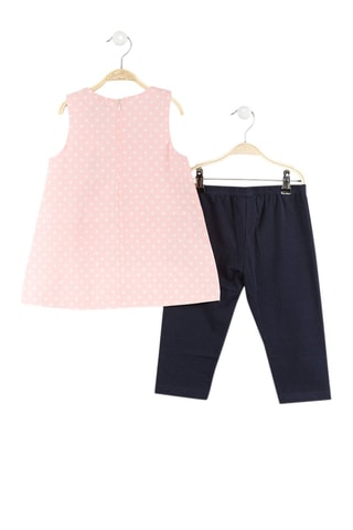 Camiseta y mallas pirata - Rosa y azul marino