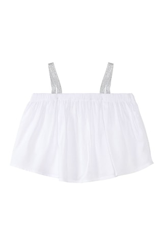 Camiseta y short - Blanco y azul marino