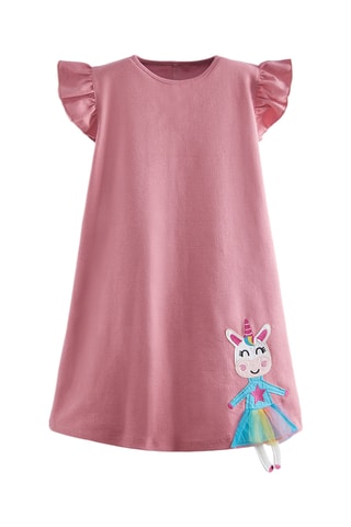 Vestido trapecio Lylycorn - Rosa
