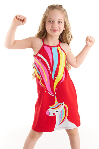 Vestido Unicorn Love - Rojo