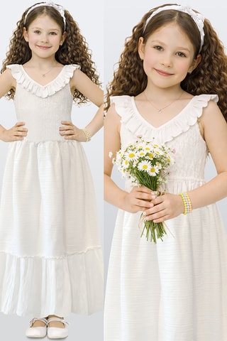 Vestido sin mangas - Blanco