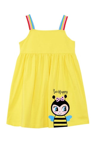 Vestido sin mangas Bee Happy - Amarillo
