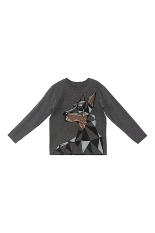 Camiseta y pantalón de chándal - Antracita y marrón