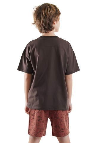 Camiseta y short Play - Marrón