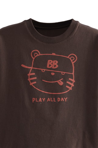 Camiseta y short Play - Marrón
