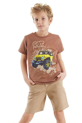Camiseta y short - Marrón