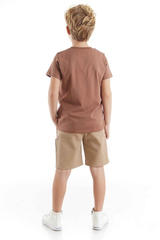Camiseta y short - Marrón