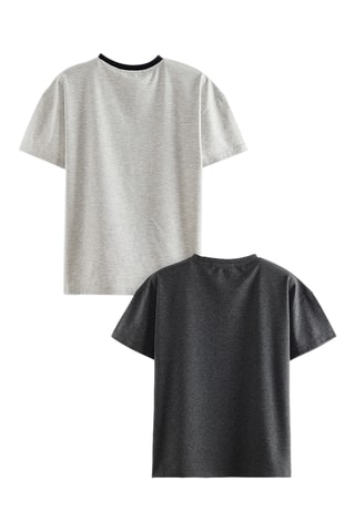 2 camisetas Just Smile - Negro