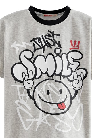 2 camisetas Just Smile - Negro