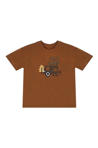 Camiseta y short - Marrón