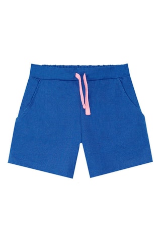 Camiseta y short - Azul y rosa