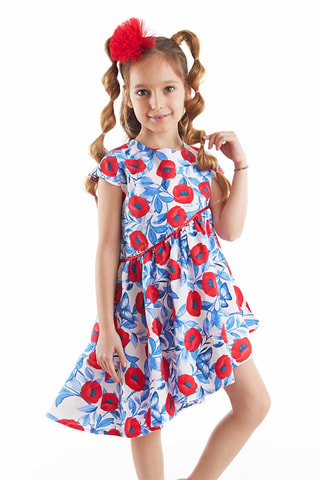 Vestido - Rojo y azul