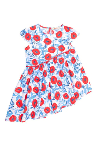 Vestido - Rojo y azul