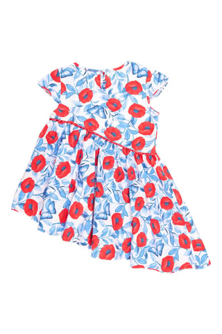 Vestido - Rojo y azul