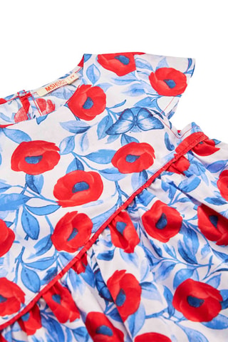 Vestido - Rojo y azul