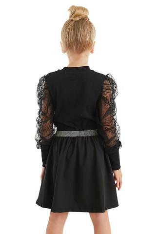 Camiseta y falda - Negro