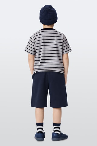 Camiseta y short Pirate - Gris y azul marino