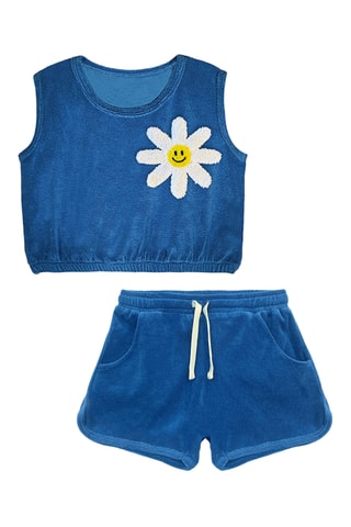 Top y short Daisy - Azul