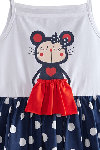 Vestido efecto doble prenda Lily - Blanco