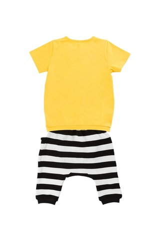 Camiseta y sarouel - Negro y amarillo