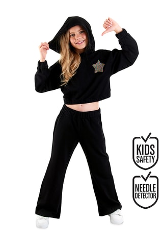 Sudadera y pantalón de chándal - Negro