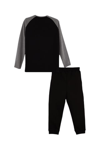 Camiseta y pantalón de chándal - Negro