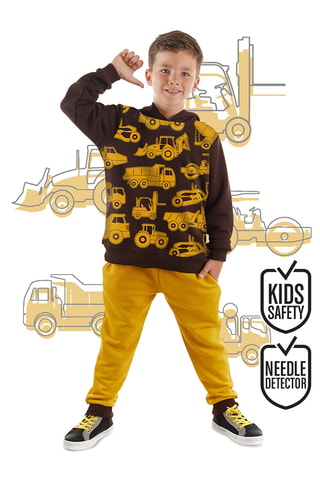 Sudadera y pantalón de chándal - Marrón