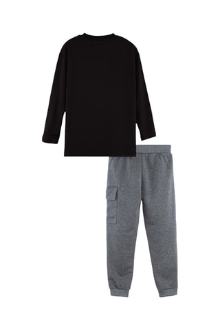 Camiseta y pantalón de chándal - Negro