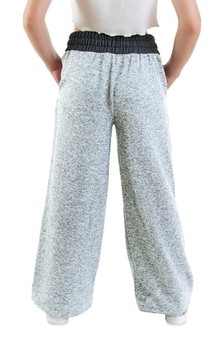 Pantalón wide leg - Gris