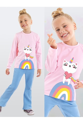 Camiseta y leggings - Rosa