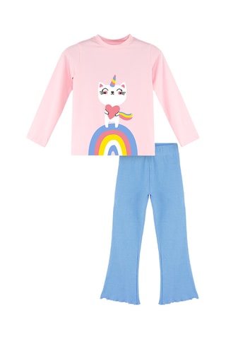 Camiseta y leggings - Rosa