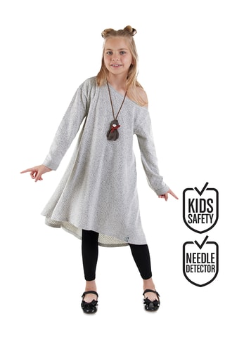 Vestido trapecio - Gris