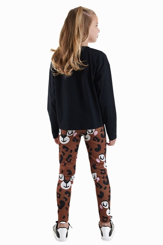 Camiseta y leggings - Negro
