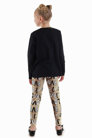 Camiseta y leggings - Negro