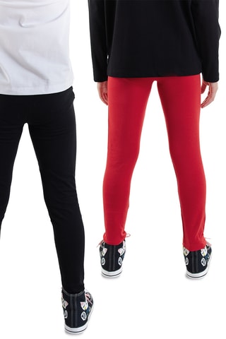 2 leggings - Amarillo, rojo y verde