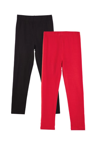 2 leggings - Amarillo, rojo y verde