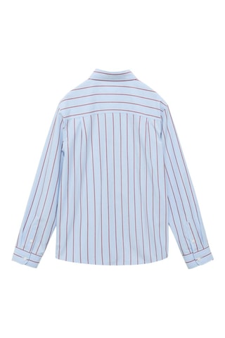 Chemise à rayures en coton - Bleu
