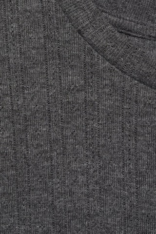 T-shirt détail manches - Gris