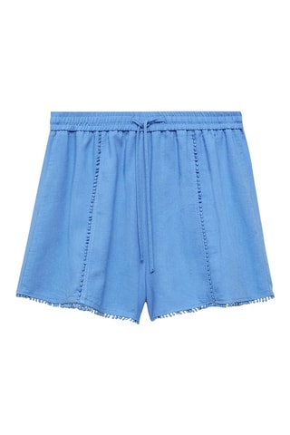 Short lin cordon - Bleu clair