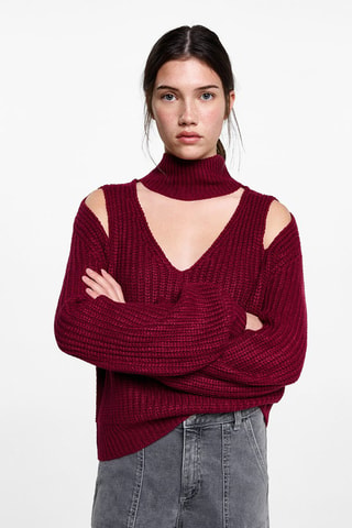 Pull-over oversize ouvertures - Bordeaux