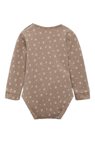 Body coton imprimé - Marron
