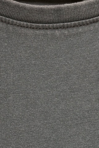 T-shirt crop imprimé - Gris