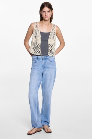 Gilet crochet - Blanc