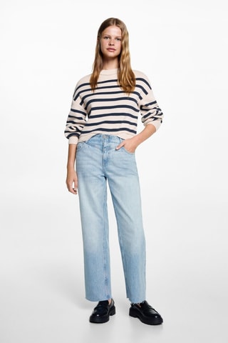 Jean style jupe-culotte couture - Bleu