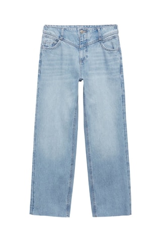 Jean style jupe-culotte couture - Bleu