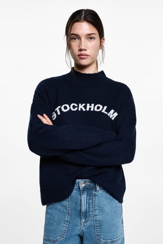 Jean style jupe-culotte poches - Bleu